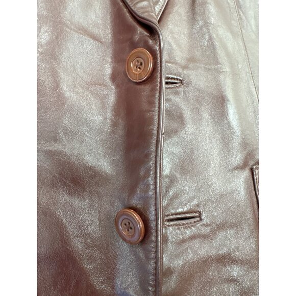 Wilsons Suede & Leather Mens Brown Blazer Jacket Size 36 SKU 7188 - Picture 10 of 16